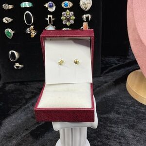 Chic Gold-Tone Stud Earrings